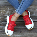 Women'S Flyknit Lace-Up Platform Sneakers 65471220C