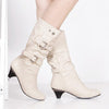 Women'S Autumn/Winter Soft Leather Mid Heel Boots 59801674