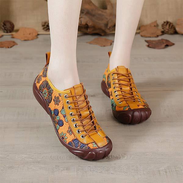 Women'S Flat Ethnic Print Shoes 86332143C