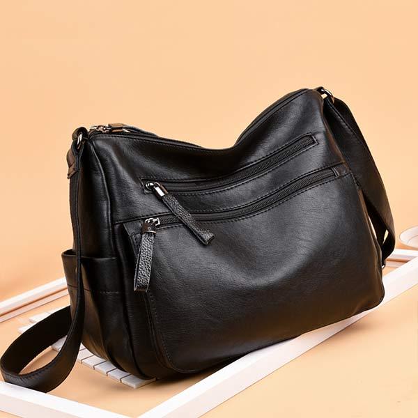 Women'S Soft Leather Large Capacity Crossbody Bag 77627344C