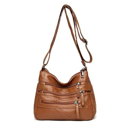 Women'S Soft Leather Diagonal Bag 19463079C