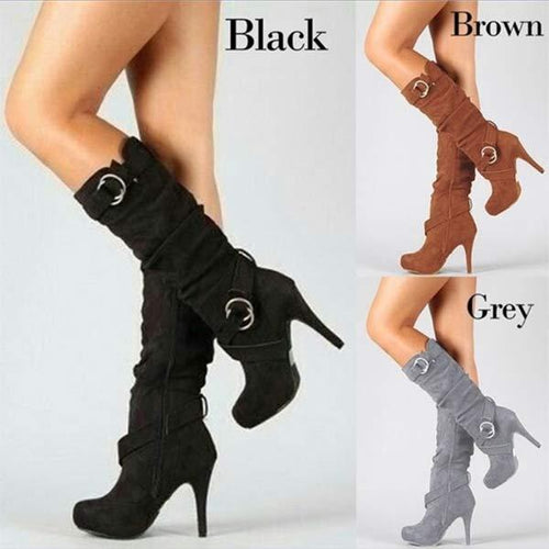 Women'S Long Stiletto Elastic Boots 98902321C