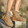 Women'S Thermal Fringe Short Boots 68362458C