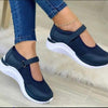 Women'S Round Toe Knit Velcro Platform Shoes 88342453C