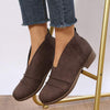 Women'S Wrinkled Vintage Pointed Toe Slip-On Boots 95578825C