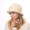 Women'S Thick Warm Flower Knitted Hat 72618347C