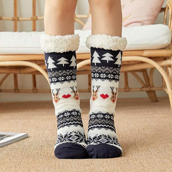 Women'S Christmas Thick Sherpa Cozy Floor Socks 47871731C