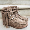 Women'S Vintage Tassel Boots 64232306C