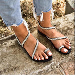 Women'S Clip-Toe Pearl Flat Sandals 16802584C