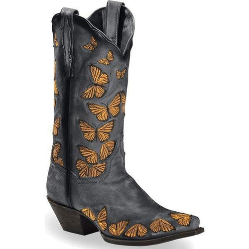 Women'S Embroidered High Heel High Rider Boots 83676361