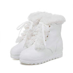 Women'S Lace Up Thick Fleece Snow Boots 97377266C