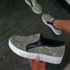 Women'S Fashion Sparkling Rhinestone Flat Sneakers 08602067C